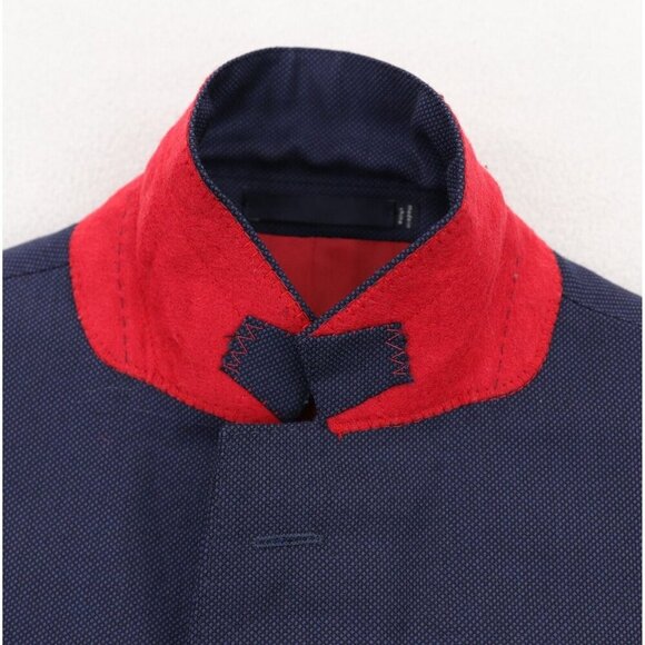 Suitsupply Sienna Ticket Pocket VBC Wool Suit Size 36R Blue Birdseye - Picture 8 of 14